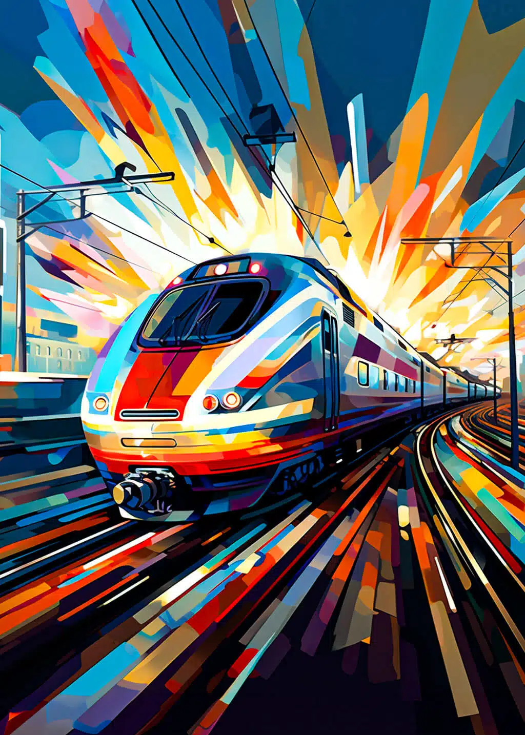 Futuristic train